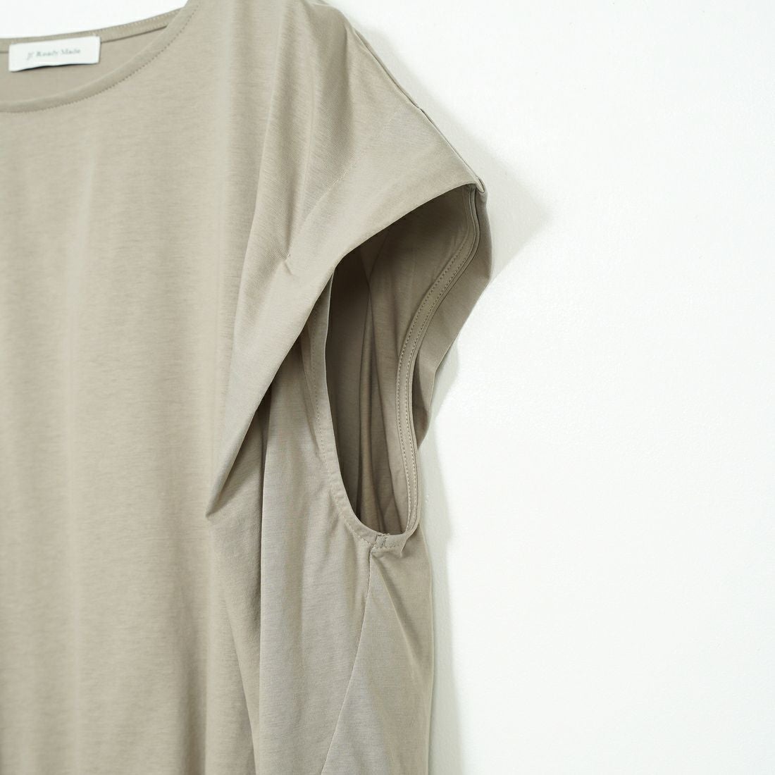Jf Ready Made [ジェイエフレディメイド] ウエストギャザーシルケットTシャツ [3101104] 714 ｸﾞﾚｰﾍﾞ