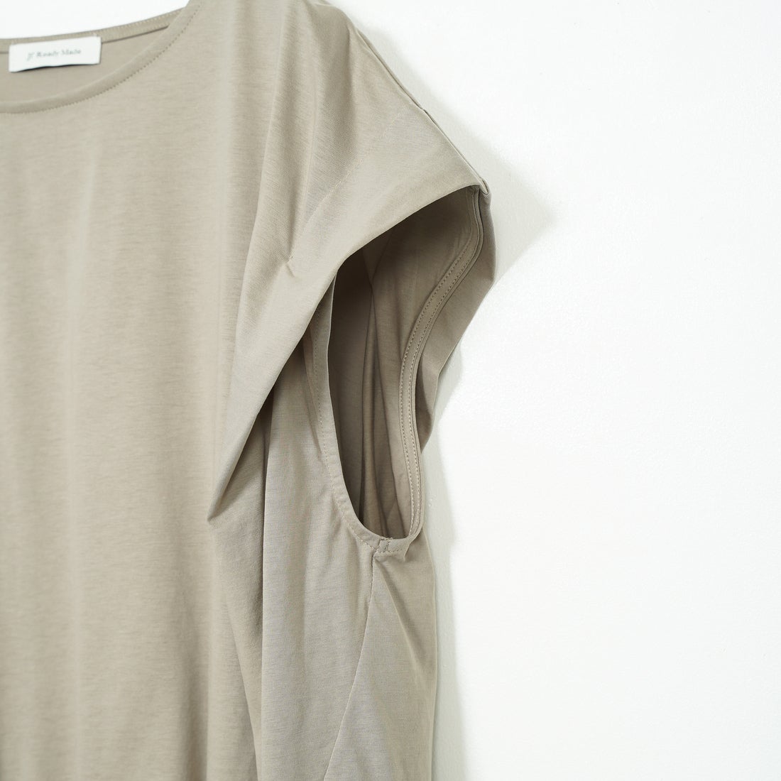 Jf Ready Made [ジェイエフレディメイド] ウエストギャザーシルケットTシャツ [3101104] 714 ｸﾞﾚｰﾍﾞ