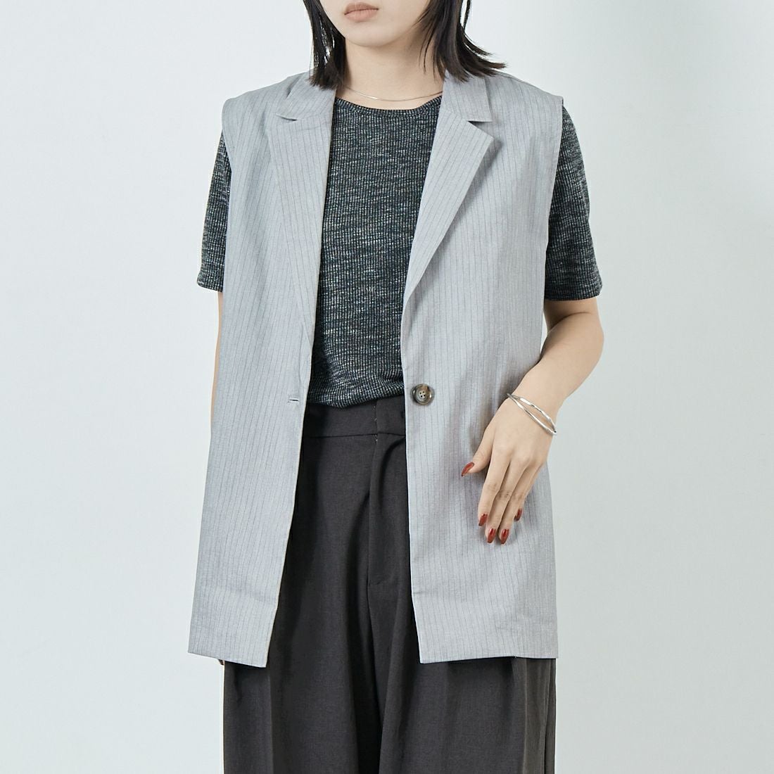 002 ｸﾞﾚｰｽﾄ&&モデル身長：167cm 着用サイズ：F&&