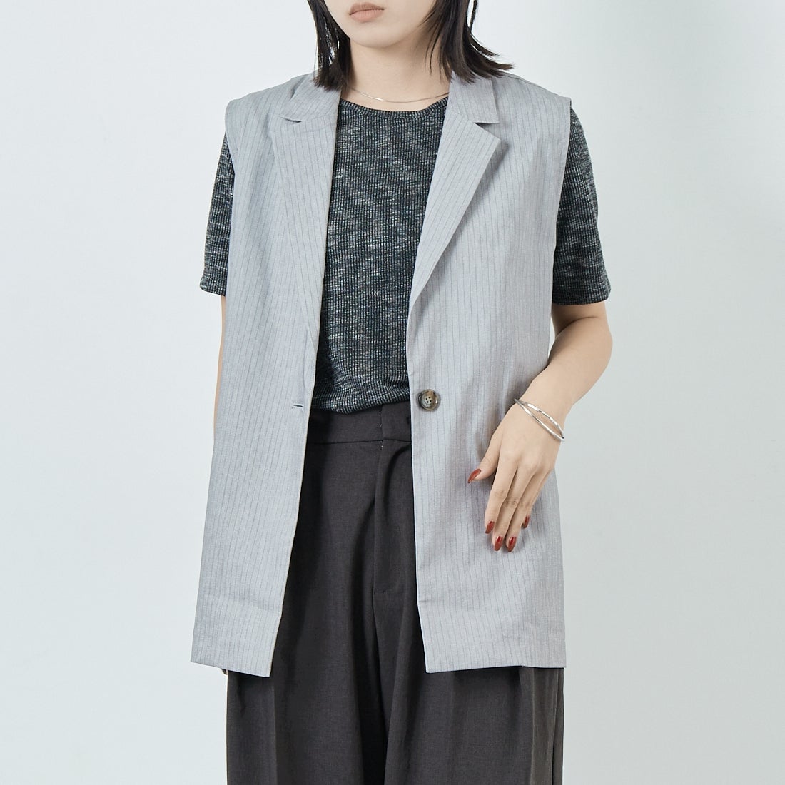 002 ｸﾞﾚｰｽﾄ&&モデル身長：167cm 着用サイズ：F&&