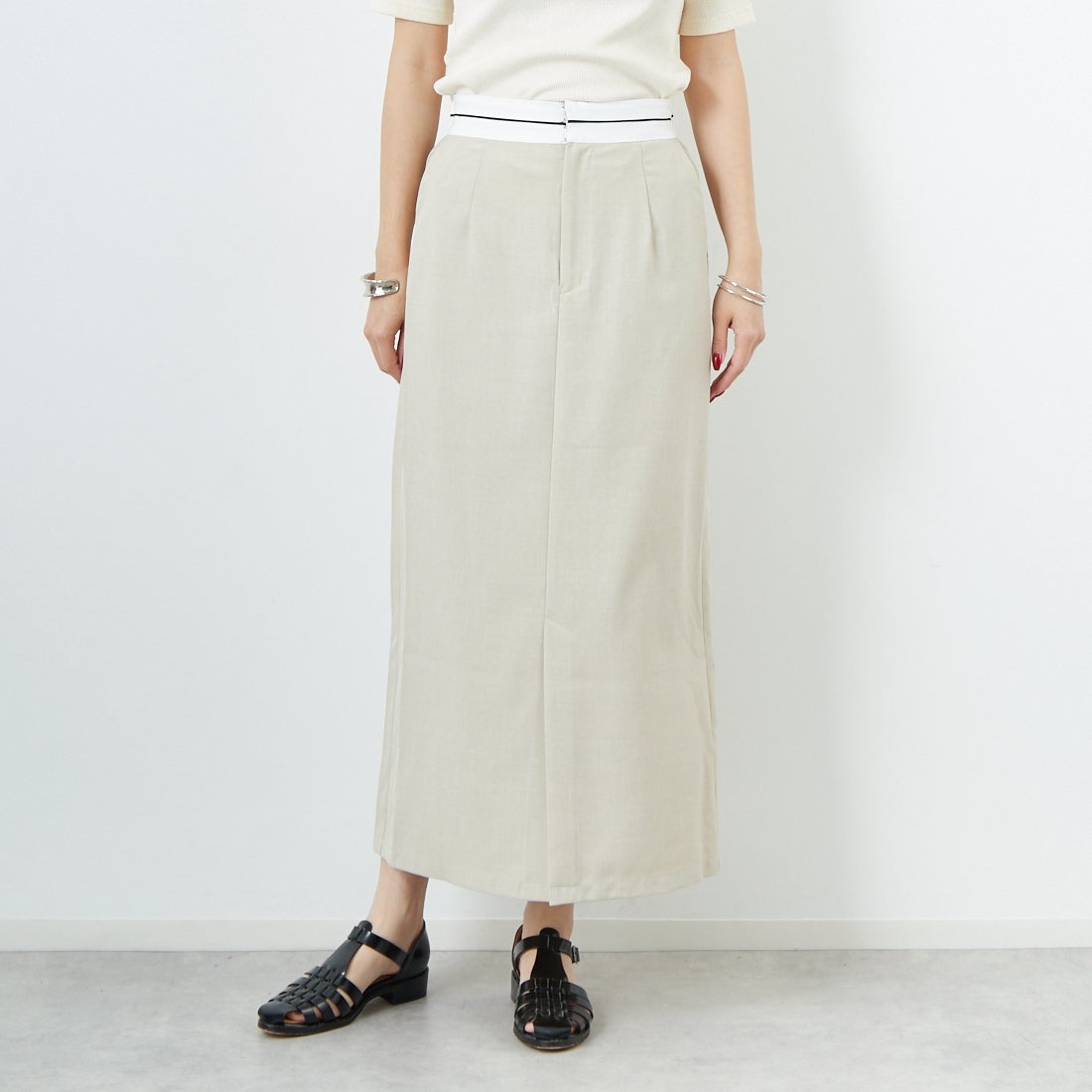 033 ﾍﾞｰｼﾞｭ&&モデル身長：167cm 着用サイズ：38&&