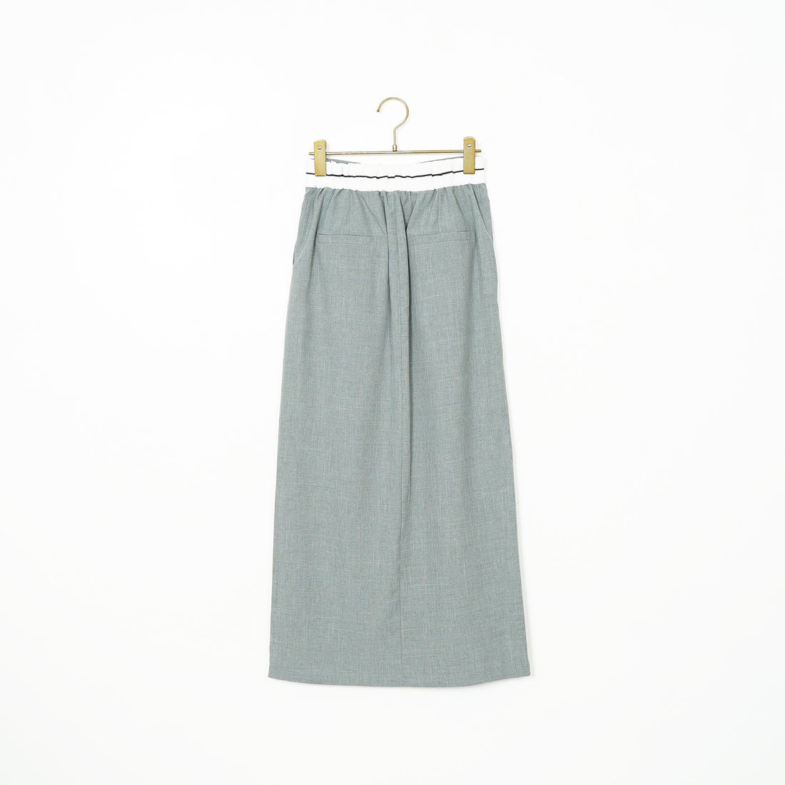 Jeans Factory Clothes [ジーンズファクトリークローズ] シャンブレーエステマーベルトスカート [21255053] 002 ｸﾞﾚｰ