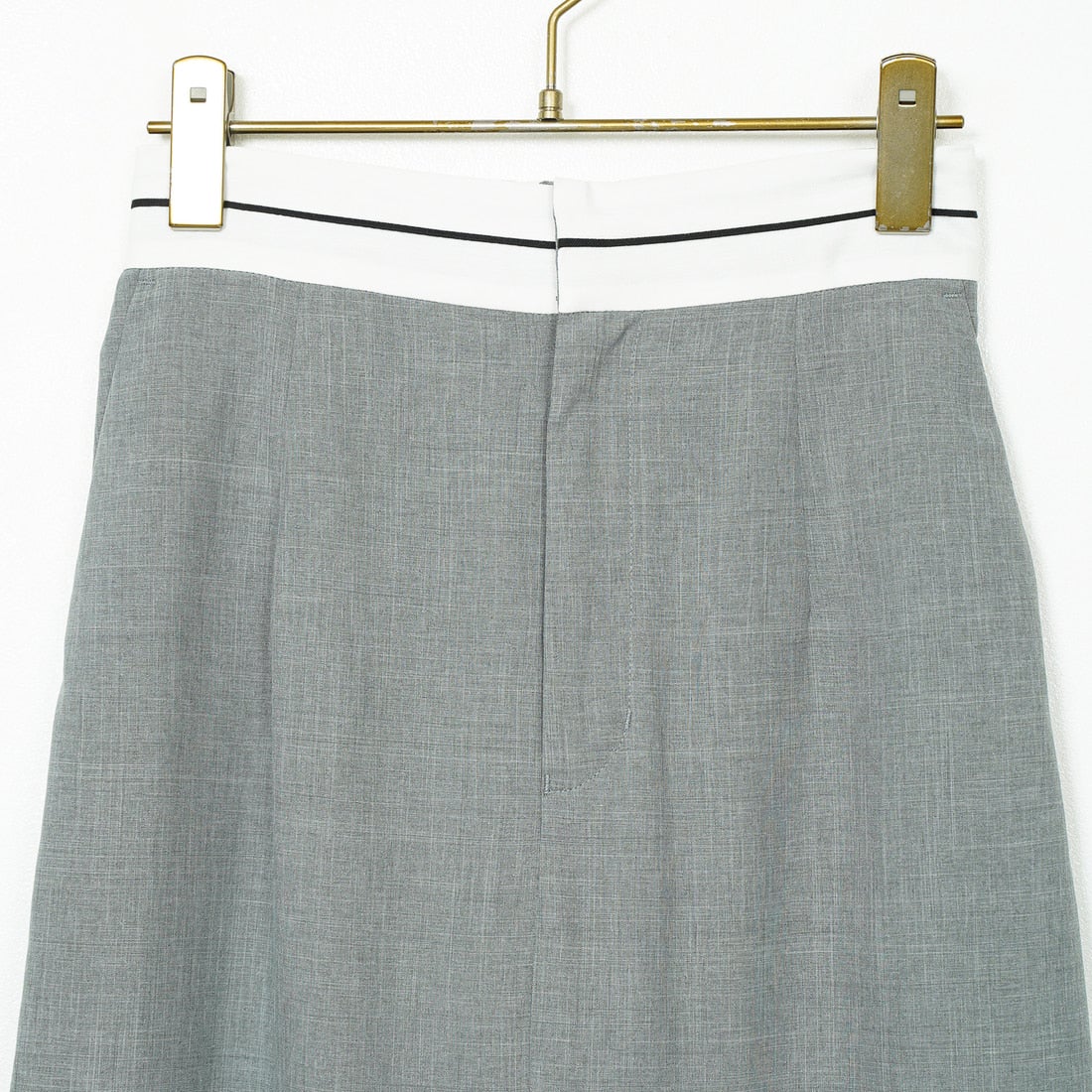 Jeans Factory Clothes [ジーンズファクトリークローズ] シャンブレーエステマーベルトスカート [21255053] 002 ｸﾞﾚｰ