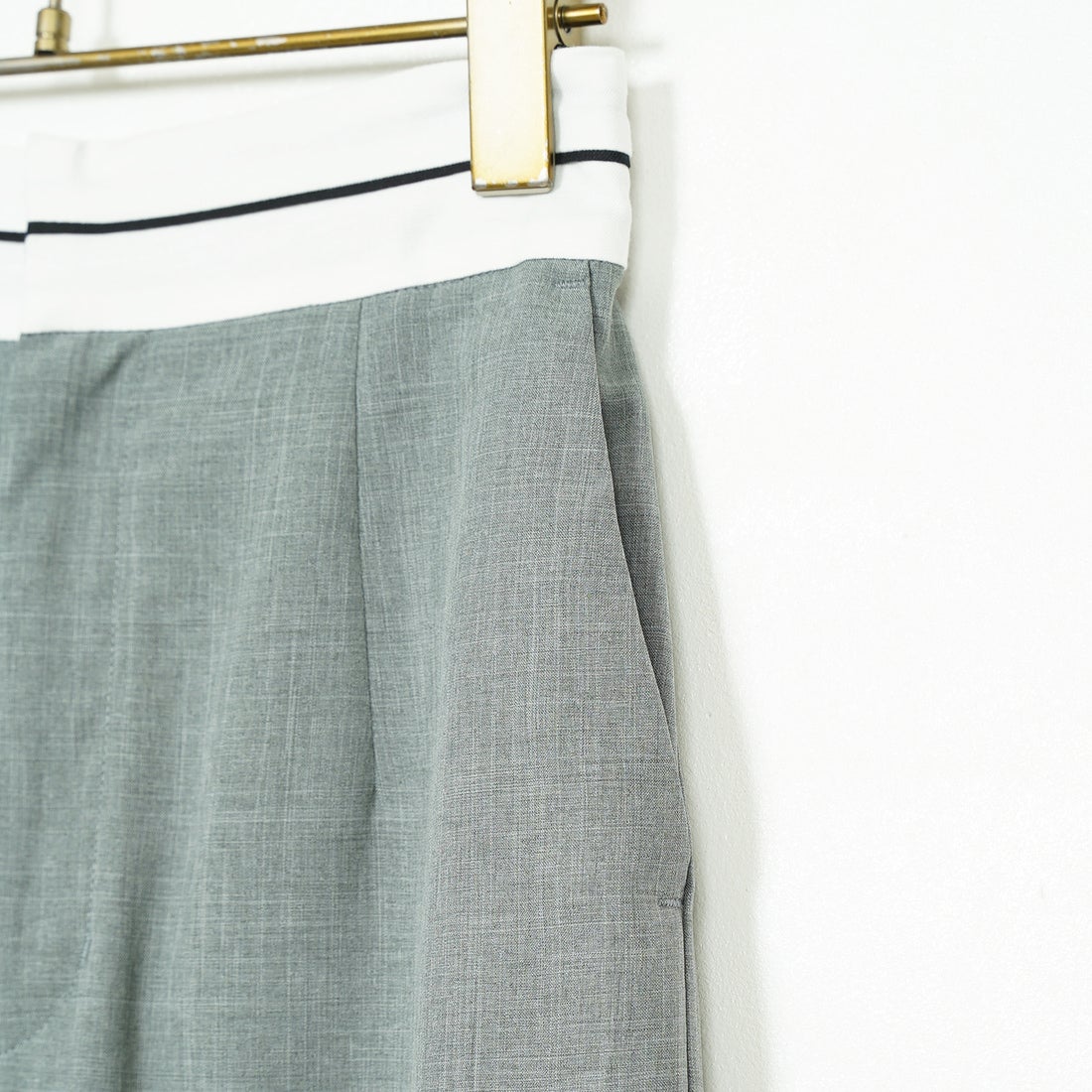 Jeans Factory Clothes [ジーンズファクトリークローズ] シャンブレーエステマーベルトスカート [21255053] 002 ｸﾞﾚｰ