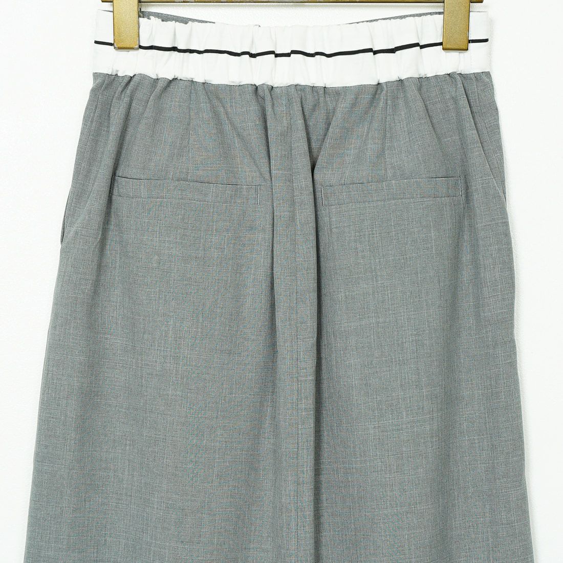 Jeans Factory Clothes [ジーンズファクトリークローズ] シャンブレーエステマーベルトスカート [21255053] 002 ｸﾞﾚｰ