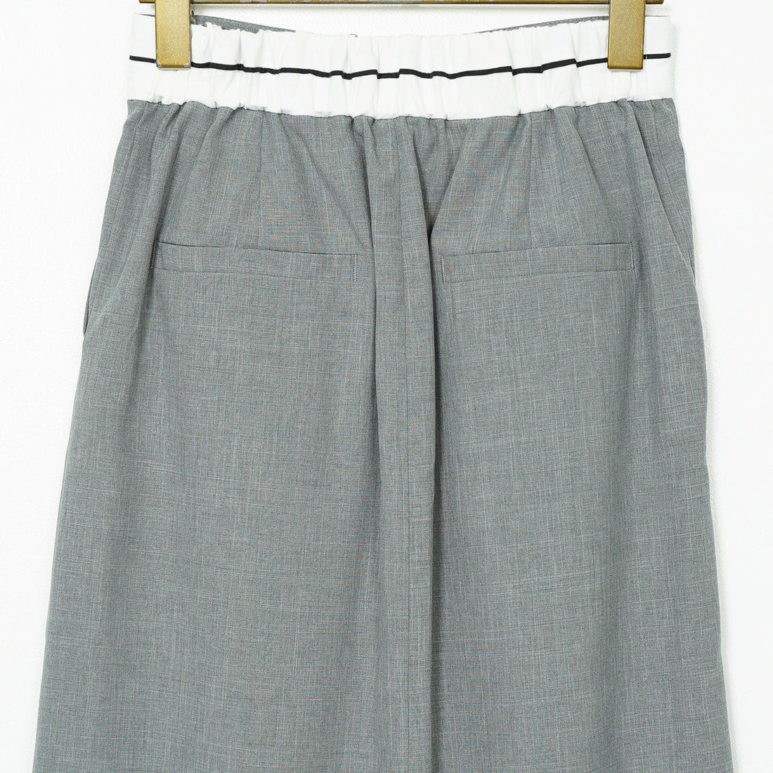 Jeans Factory Clothes [ジーンズファクトリークローズ] シャンブレーエステマーベルトスカート [21255053] 002 ｸﾞﾚｰ