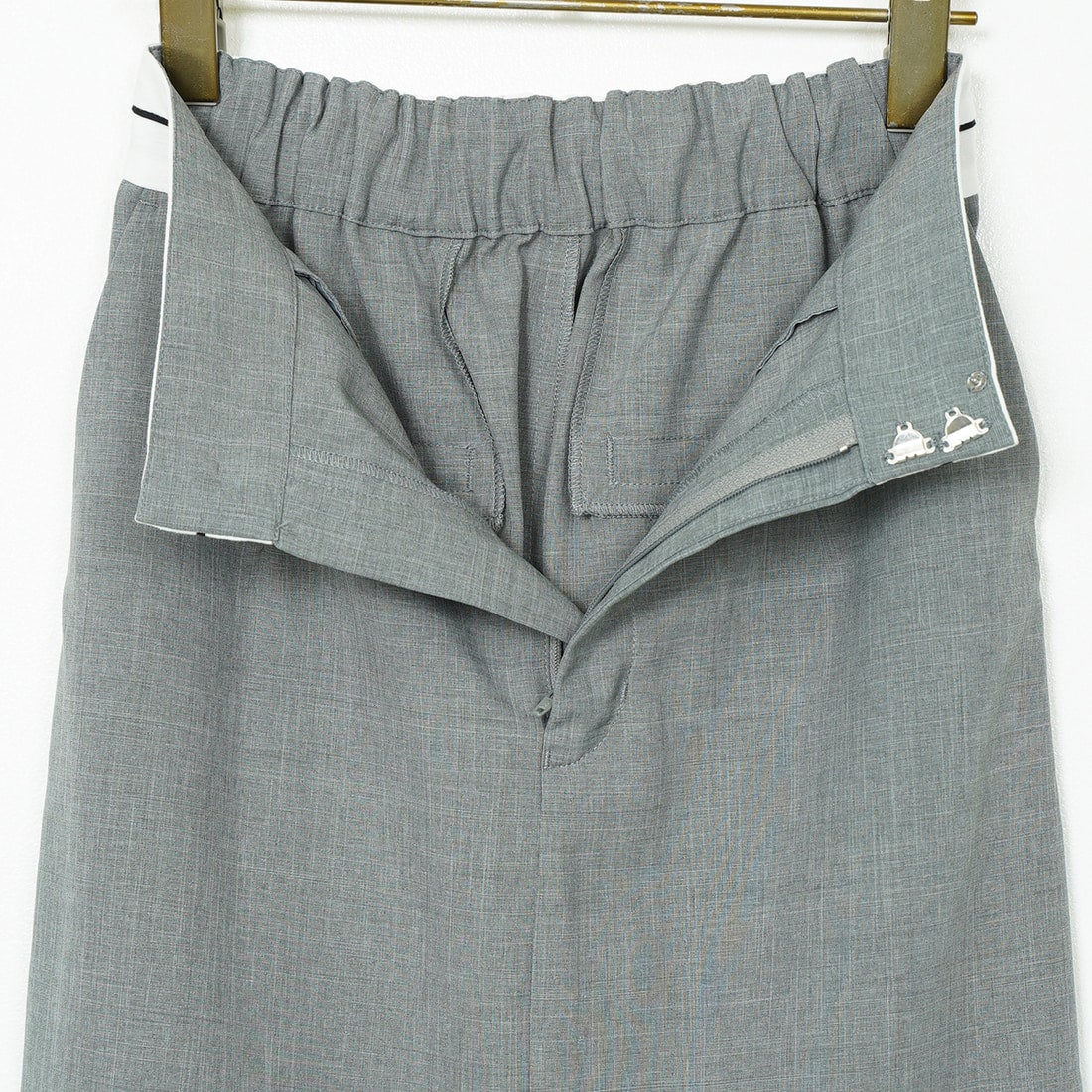 Jeans Factory Clothes [ジーンズファクトリークローズ] シャンブレーエステマーベルトスカート [21255053] 002 ｸﾞﾚｰ