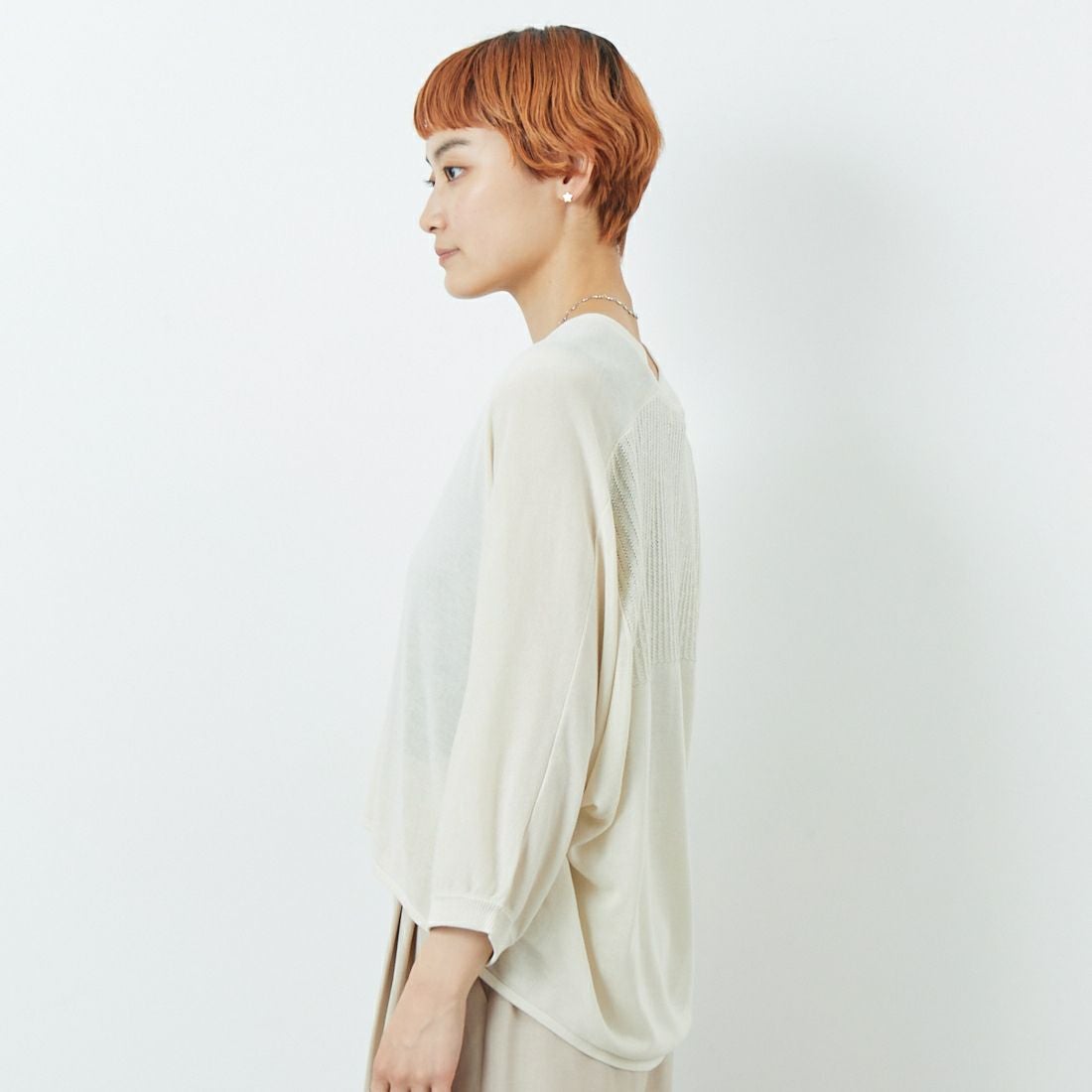 Jf Ready Made [ジェイエフレディメイド] ひんやりUVニットカーディガン [3125051] ｱｲﾎﾞﾘｰ &&モデル身長：160cm 着用サイズ：F&&