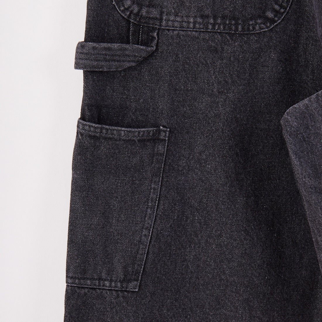 UNIVERSAL OVERALL [ユニバーサルオーバーオール] デニムペインタービッグショーツ [U2511601-A] BLACK