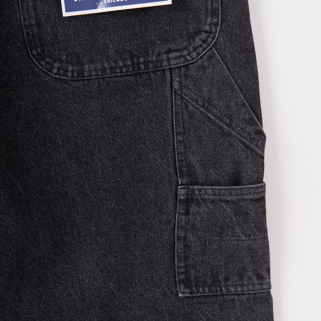 UNIVERSAL OVERALL [ユニバーサルオーバーオール] デニムペインタービッグショーツ [U2511601-A] BLACK