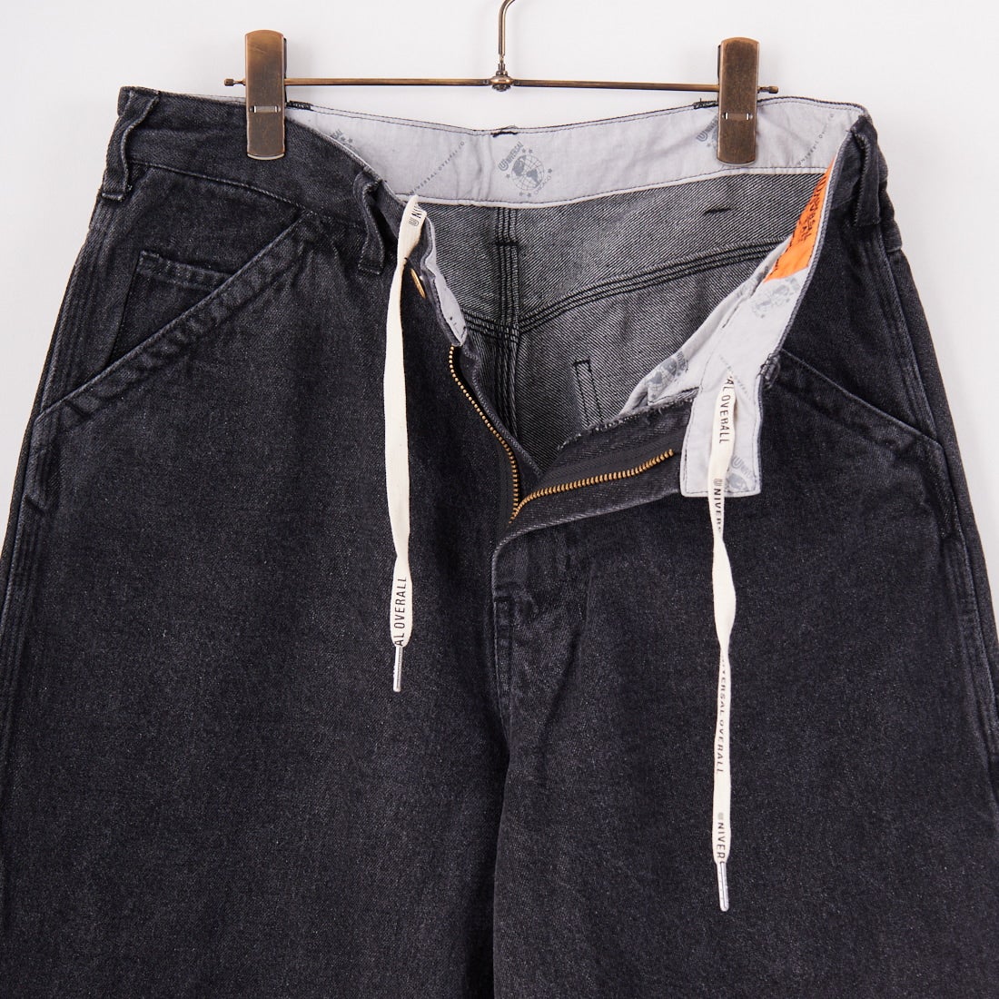 UNIVERSAL OVERALL [ユニバーサルオーバーオール] デニムペインタービッグショーツ [U2511601-A] BLACK