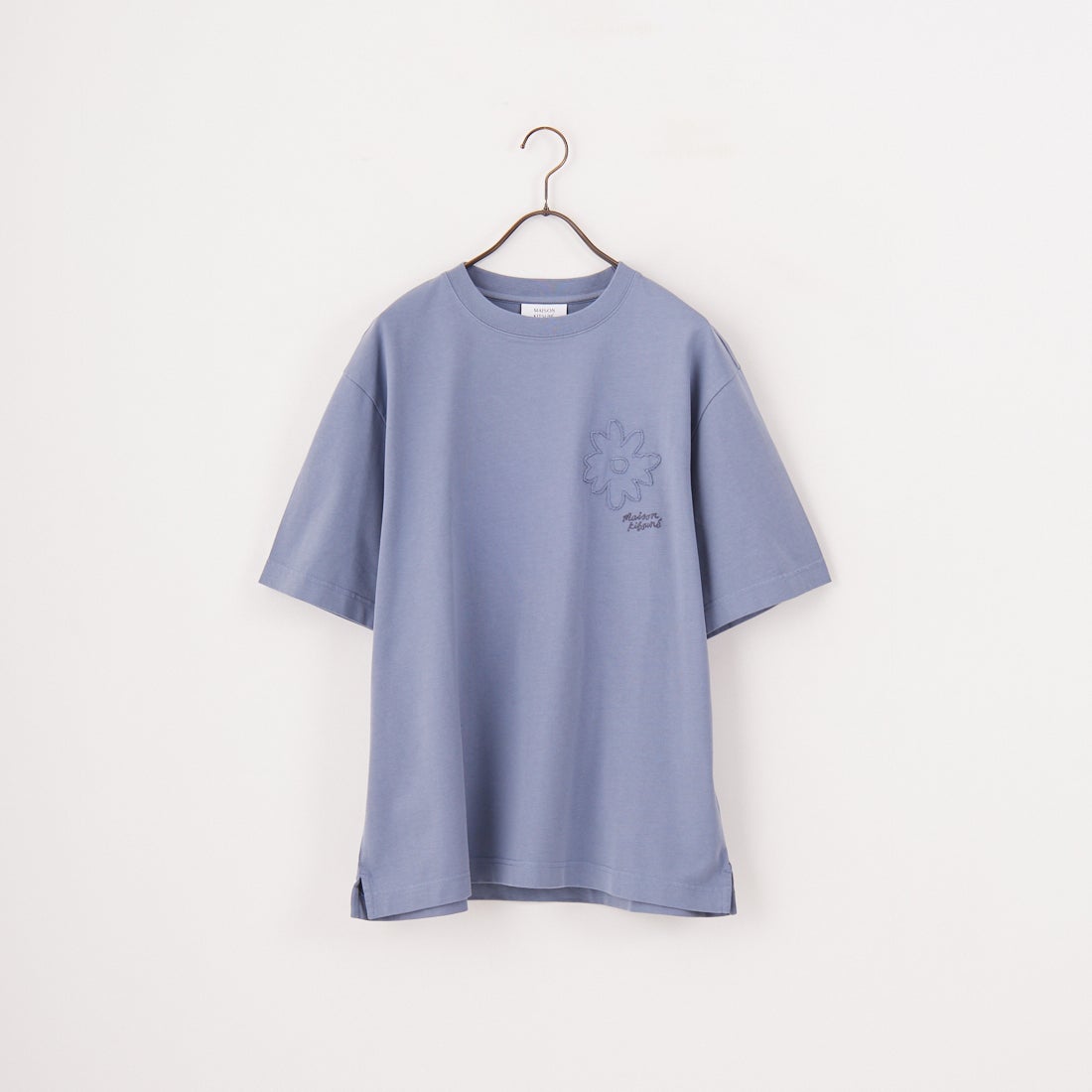 MAISON KITSUNE [メゾン キツネ] クラフテッドデイジーオーバーサイズTシャツ [OM00124KJ7020] 0074 ZINC