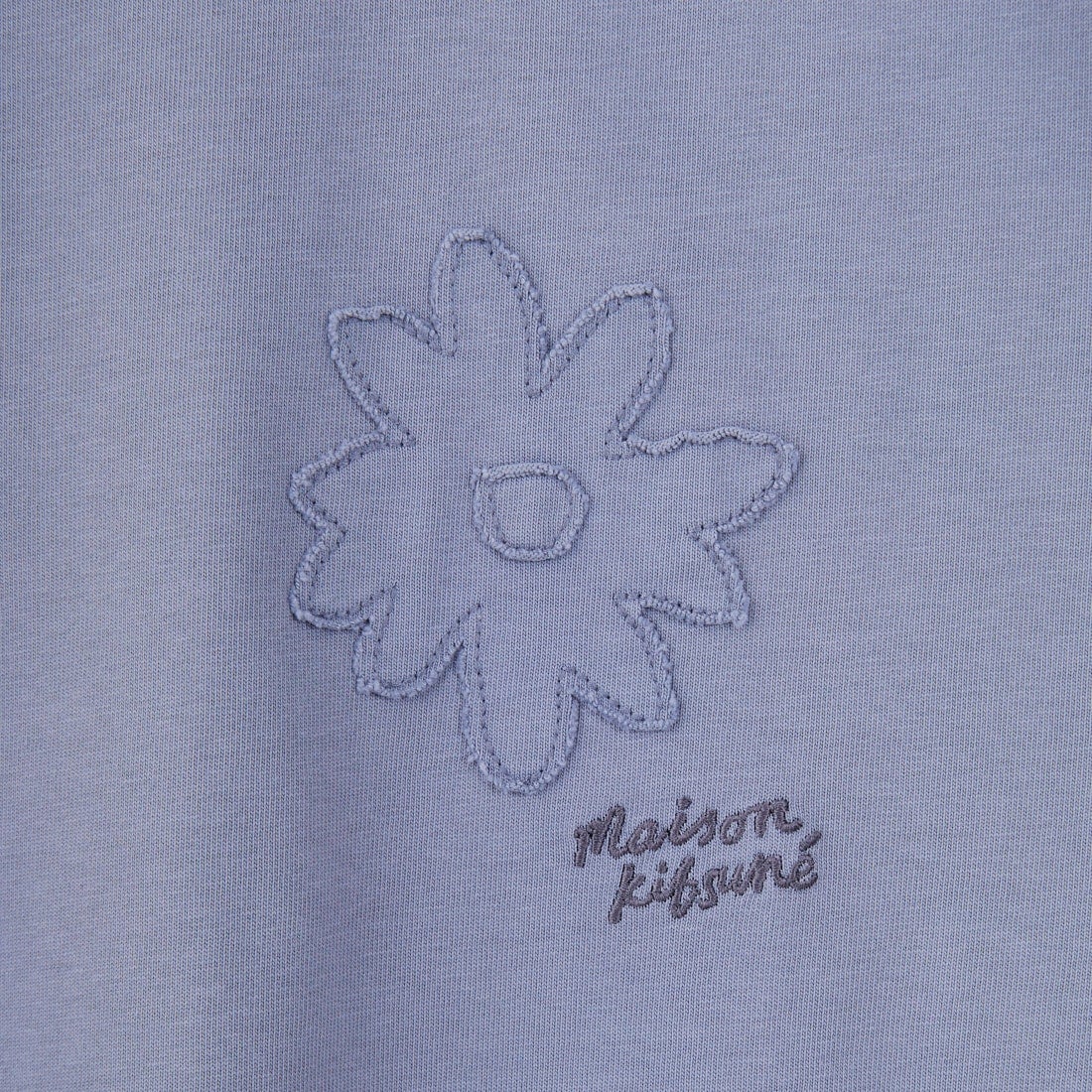 MAISON KITSUNE [メゾン キツネ] クラフテッドデイジーオーバーサイズTシャツ [OM00124KJ7020] 0074 ZINC