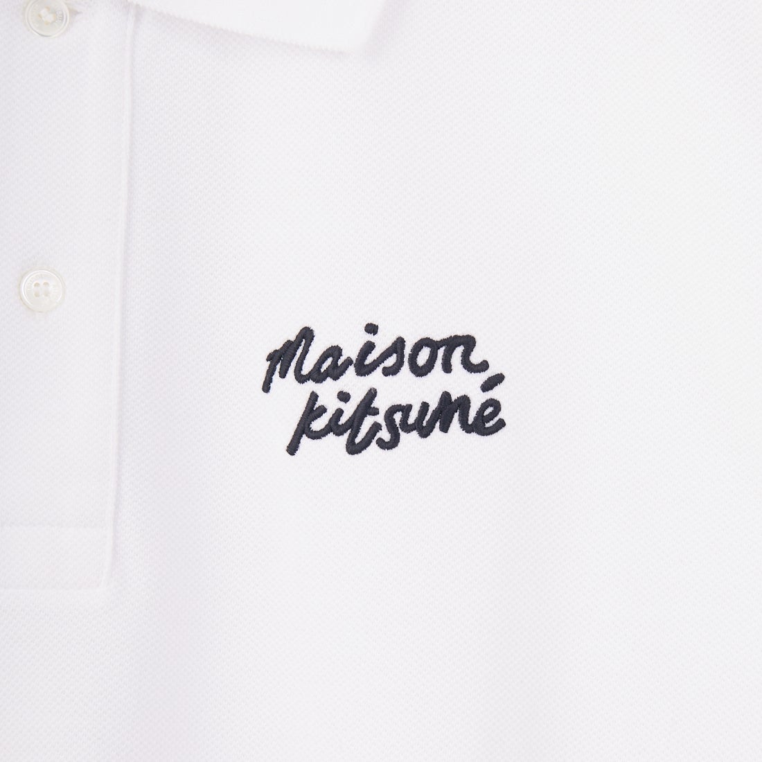 MAISON KITSUNE [メゾン キツネ] ハンドライティング コンフォートポロシャツ [MM00201KJ7010] M186 WT/BK