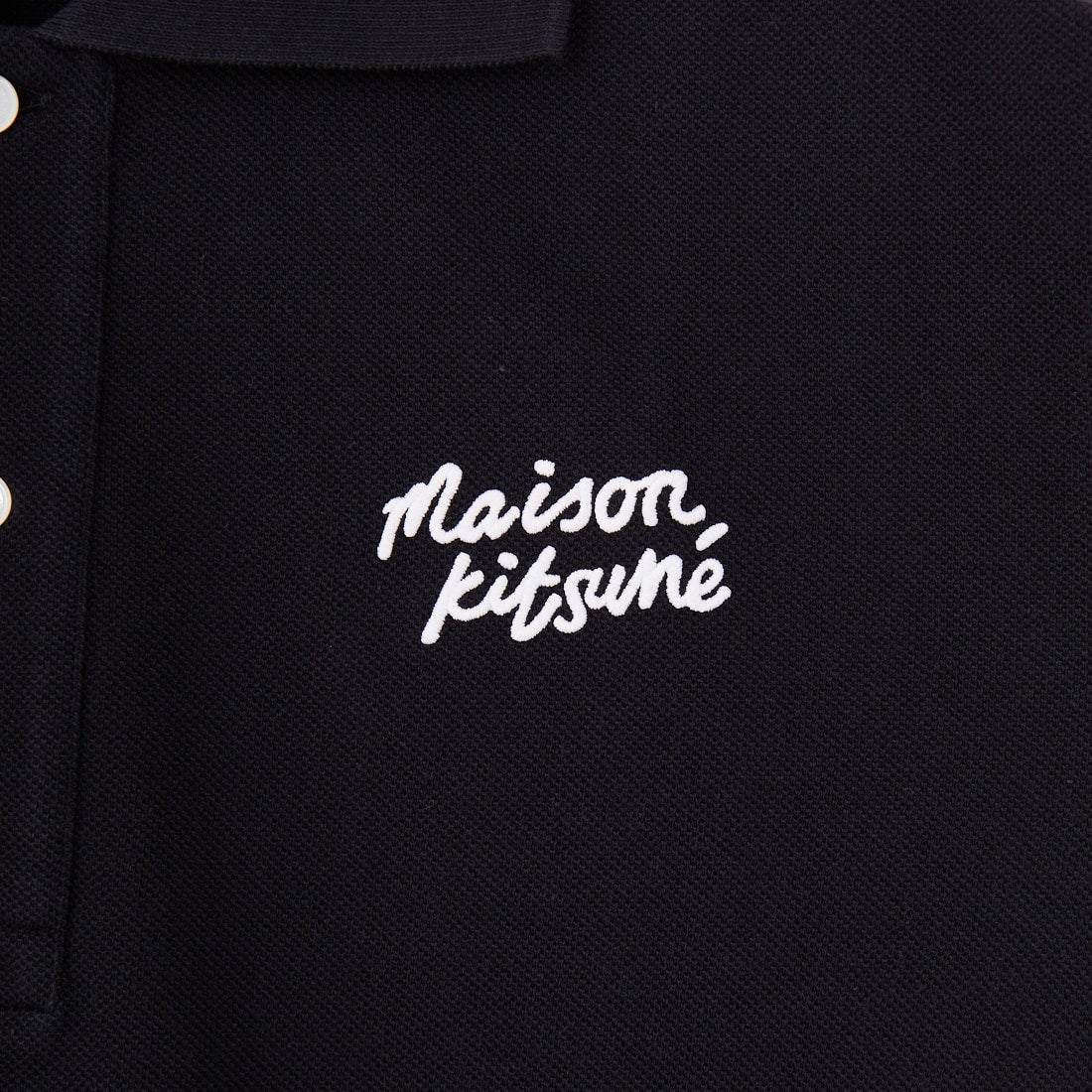 24SS新品✨MAISON KITSUNEメゾンキツネハンドライティング ポロ MAISON KITSUNE [メゾン キツネ] ハンドライティング コンフォート