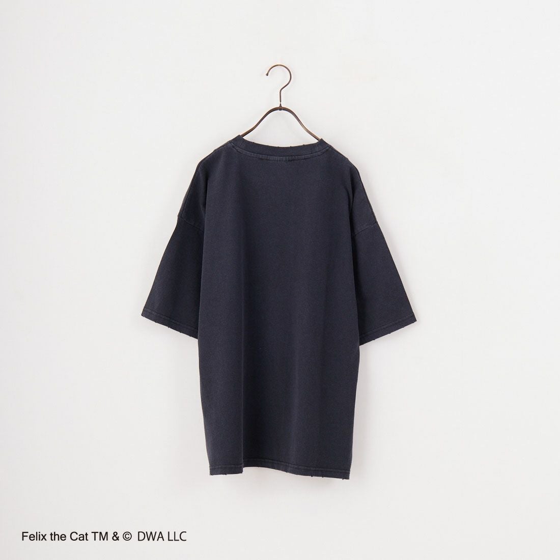 Jeans Factory Clothes [ジーンズファクトリークローズ] FILEX A ダメージキャラクターTシャツ [JFC-252-044] BLACK