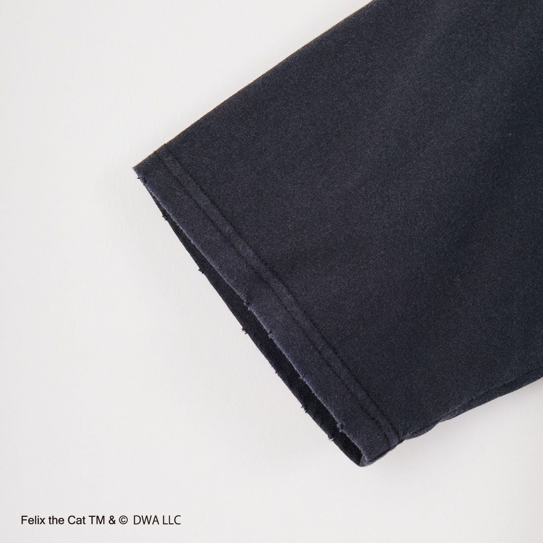 Jeans Factory Clothes [ジーンズファクトリークローズ] FILEX A ダメージキャラクターTシャツ [JFC-252-044] BLACK