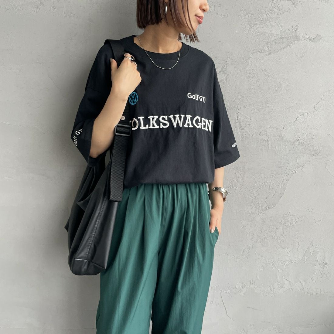 BLACK&&モデル身長：159cm 着用サイズ：S&&