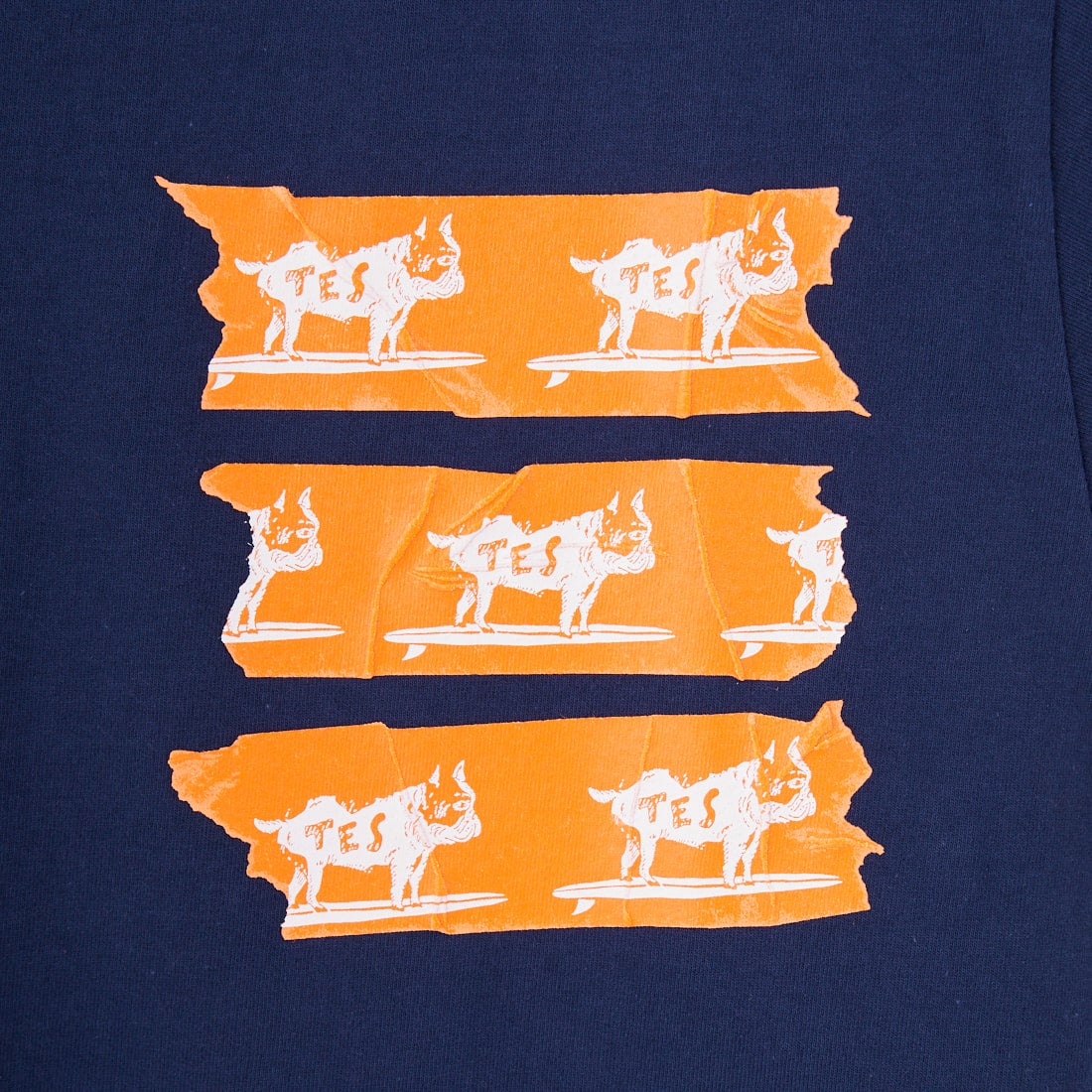 The Endless Summer [エンドレスサマー] TES BUHIテーププリントTシャツ [FT-25574311] 60 NAVY