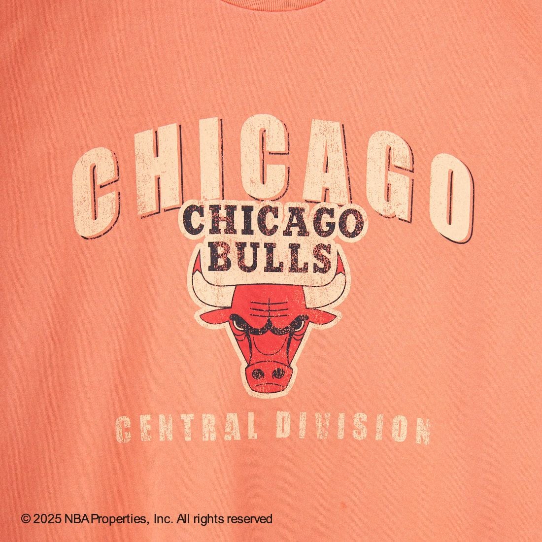 OFF THE COURT BY NBA [オフ ザ コート バイ エヌビーエー] 別注 プリントTシャツ [F-25SS-001-JF] BULLS RED