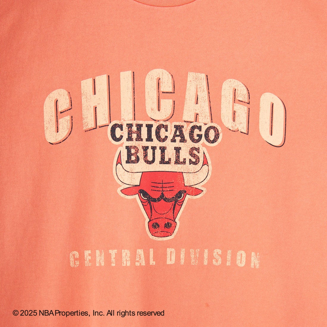 OFF THE COURT BY NBA [オフ ザ コート バイ エヌビーエー] 別注 プリントTシャツ [F-25SS-001-JF] BULLS RED