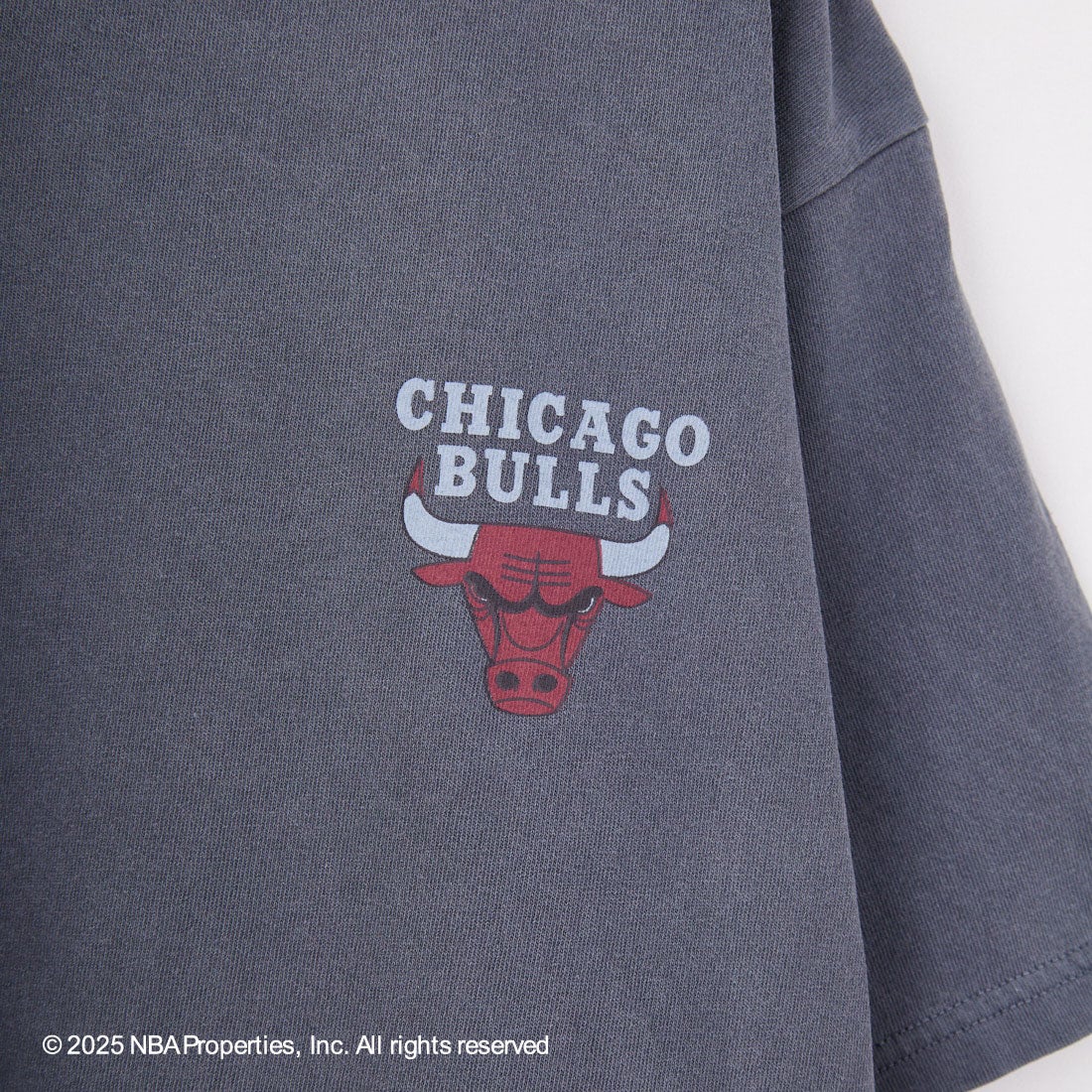 OFF THE COURT BY NBA [オフ ザ コート バイ エヌビーエー] 別注 プリントTシャツ [F-25SS-001-JF] BULLS BLK