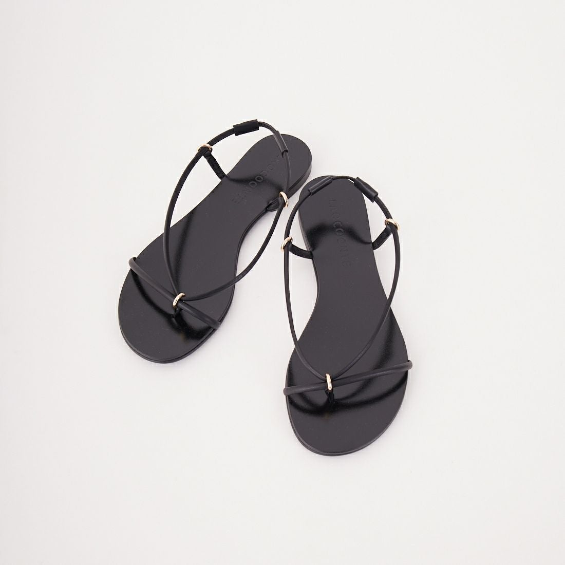 LAOCOONTE [ラオコーンテ] レザーコードサンダル [AMIRA-SOFIA] 01 BLACK