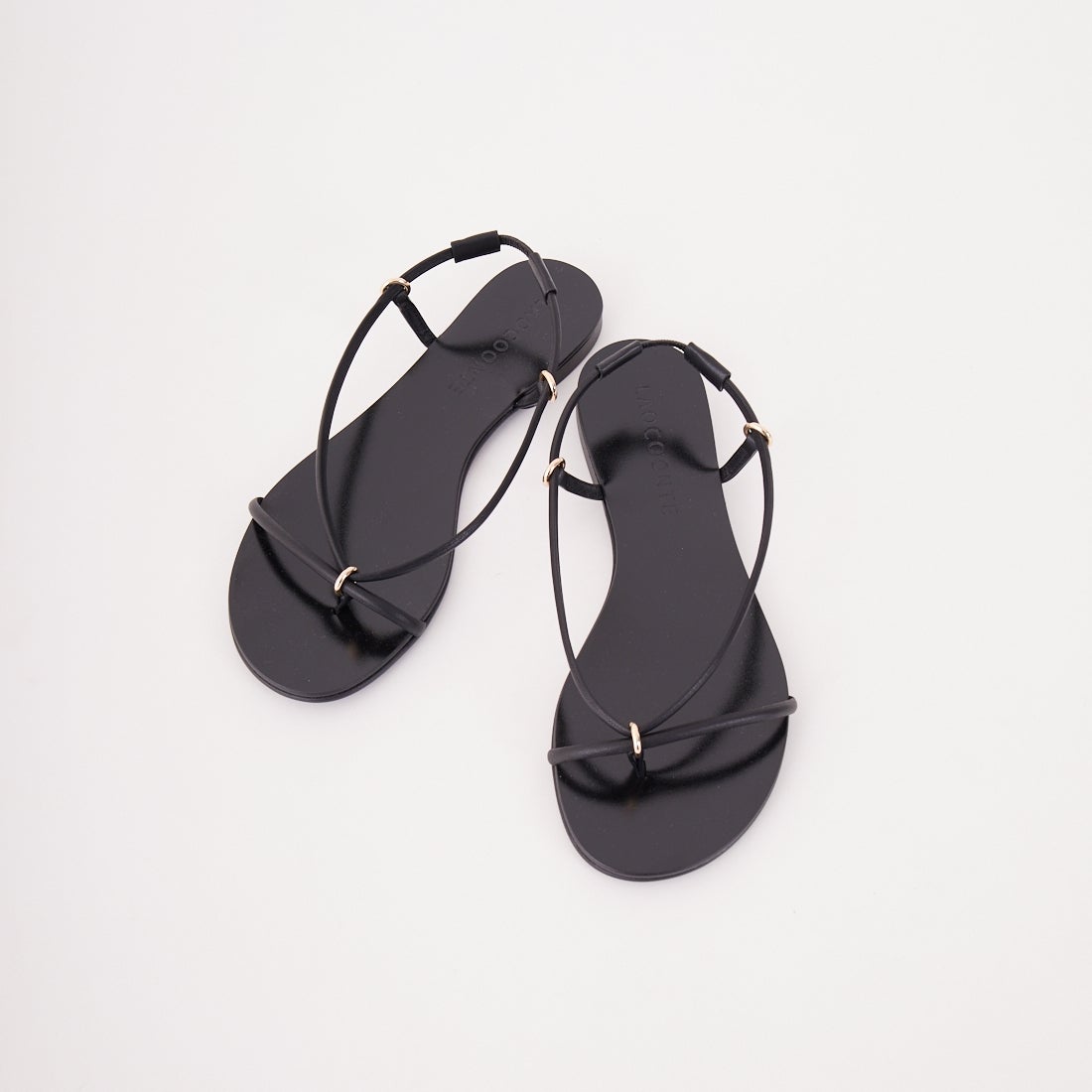 LAOCOONTE [ラオコーンテ] レザーコードサンダル [AMIRA-SOFIA] 01 BLACK