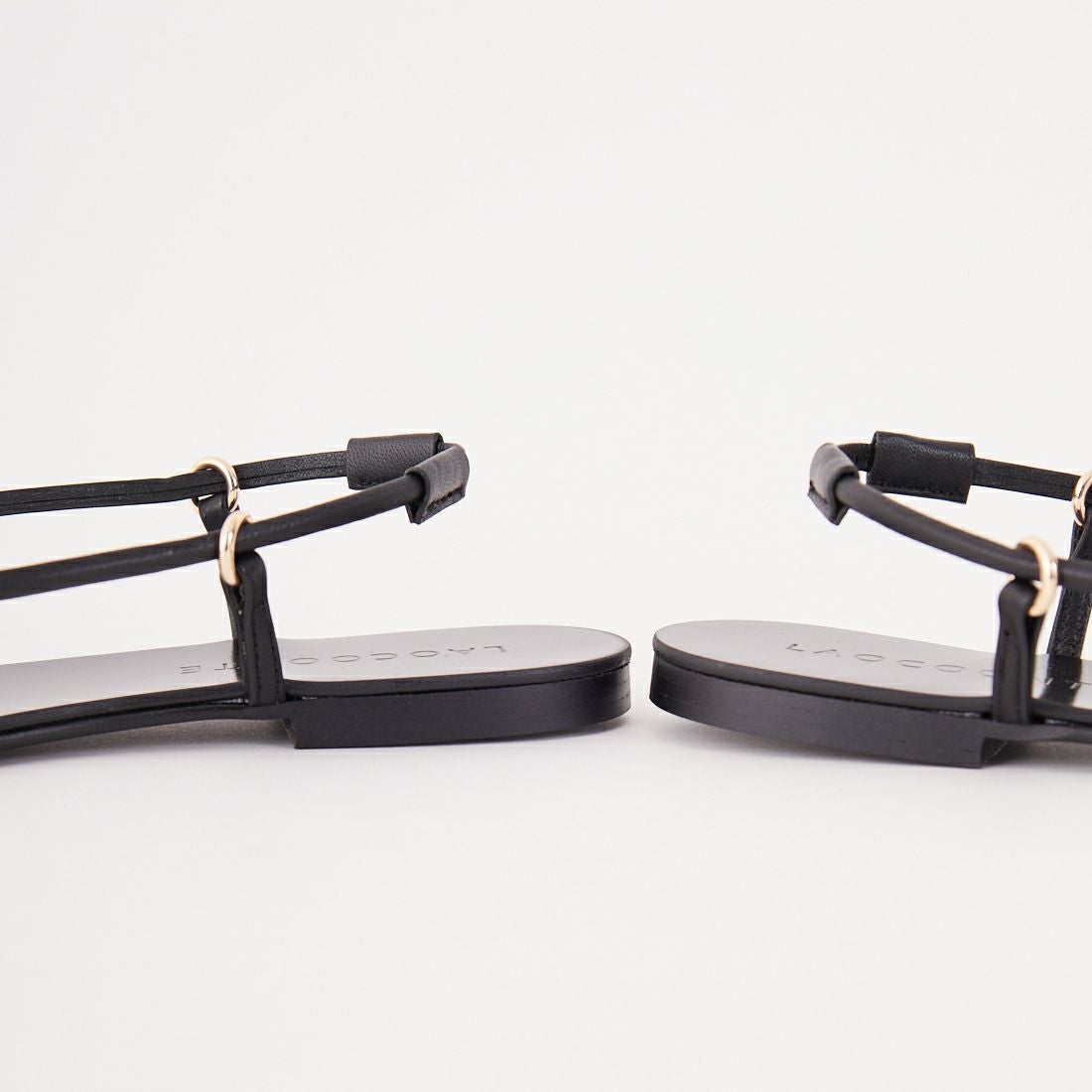 LAOCOONTE [ラオコーンテ] レザーコードサンダル [AMIRA-SOFIA] 01 BLACK