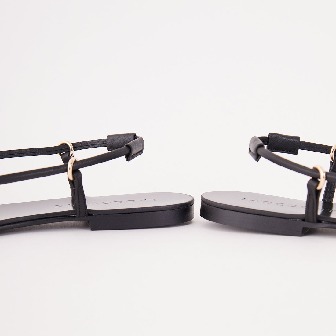 LAOCOONTE [ラオコーンテ] レザーコードサンダル [AMIRA-SOFIA] 01 BLACK