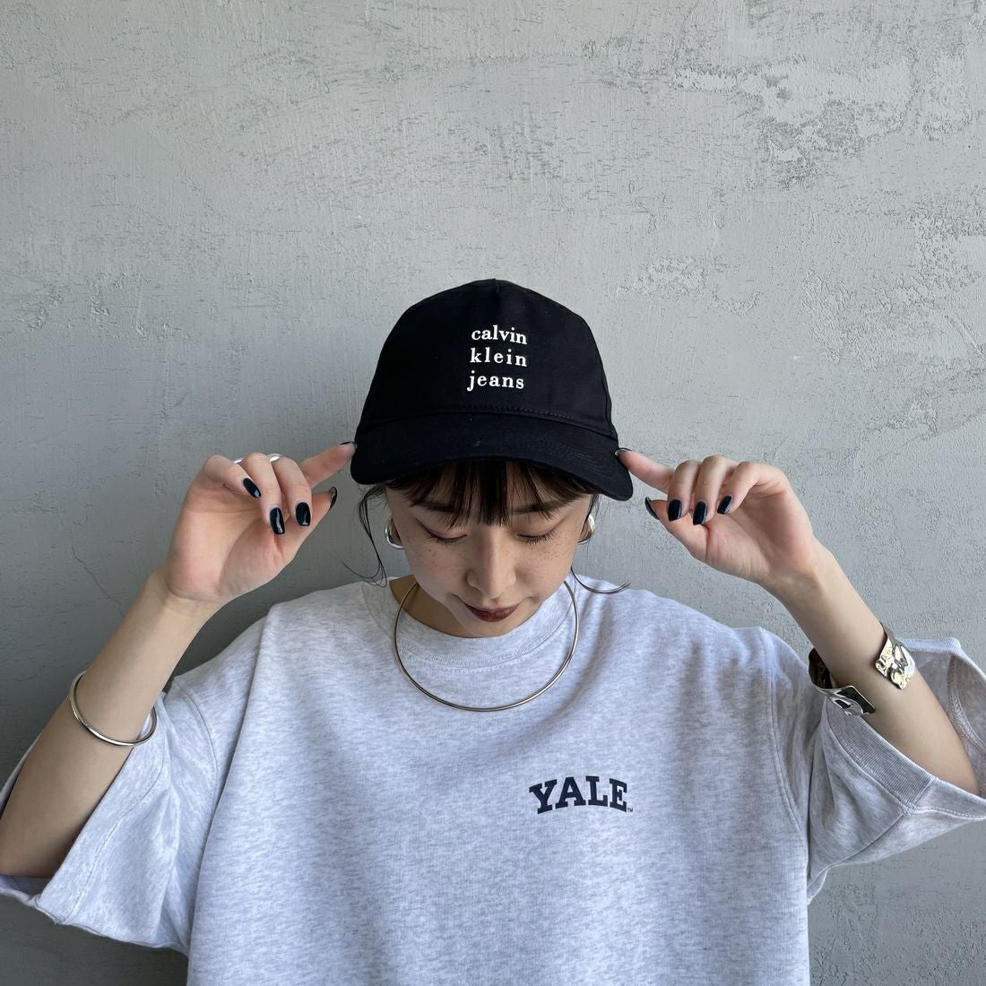 Calvin Klein [カルバンクライン] ロゴプリントベースボールキャップ [4G5036G] UB1