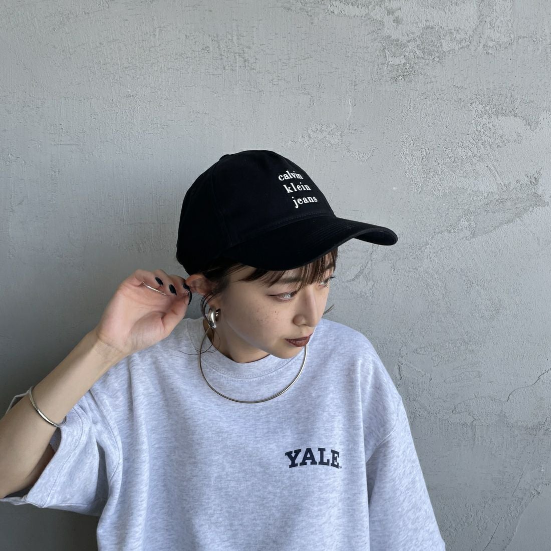 Calvin Klein [カルバンクライン] ロゴプリントベースボールキャップ [4G5036G] UB1