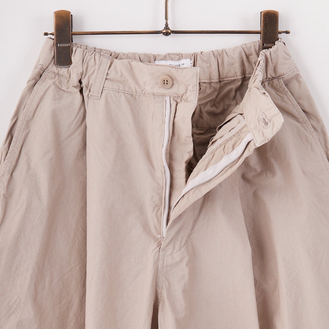STILL BY HAND [スティルバイハンド] コットンワイドパンツ [PT01252WM] TAUPE