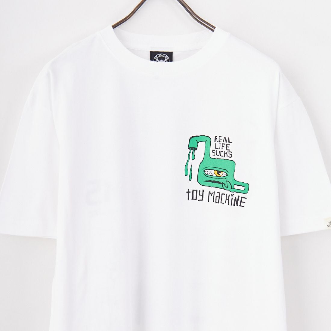toy machine [トイマシーン] ネバーエンディング ショートスリーブTシャツ [TMSFST5] WHITE