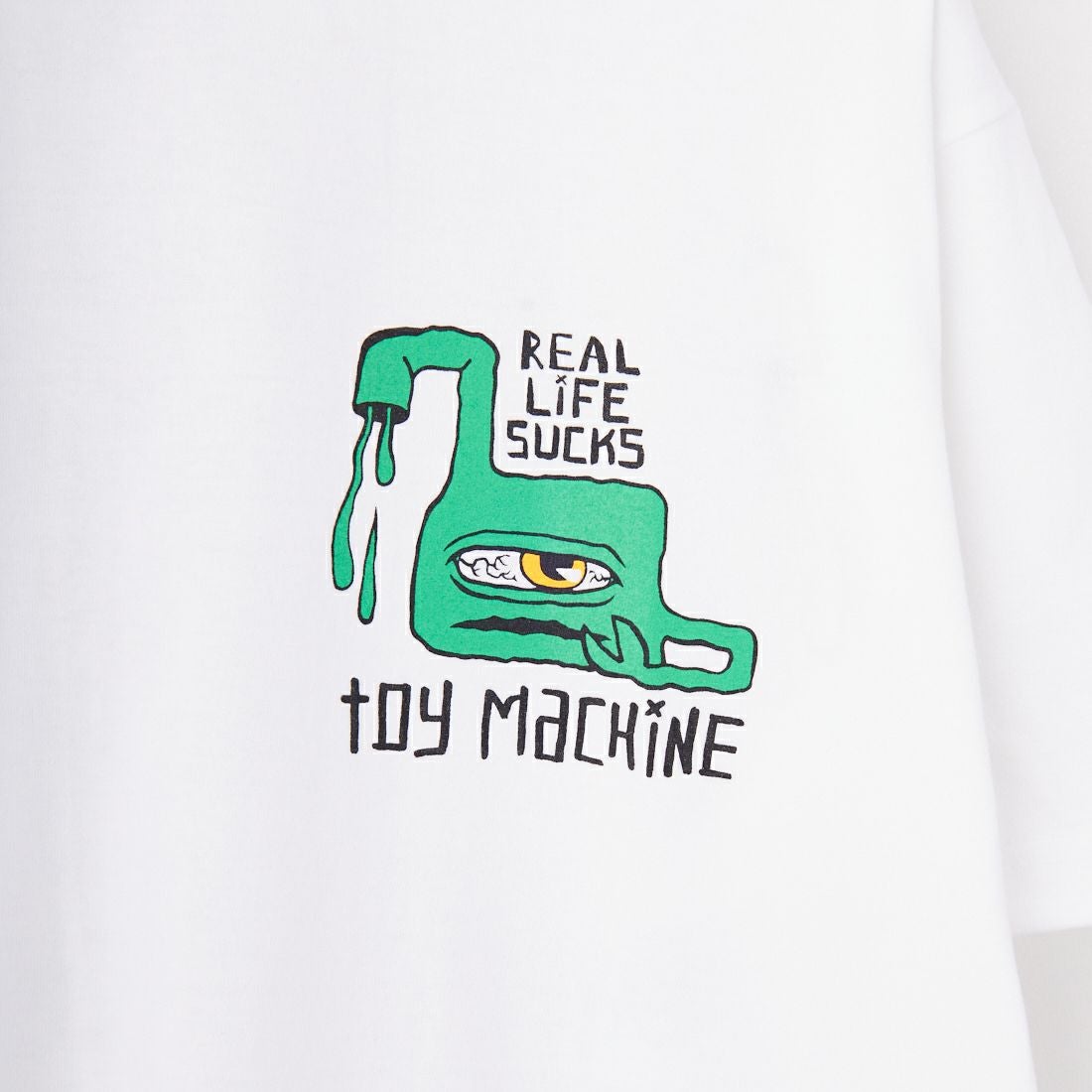 toy machine [トイマシーン] ネバーエンディング ショートスリーブTシャツ [TMSFST5] WHITE