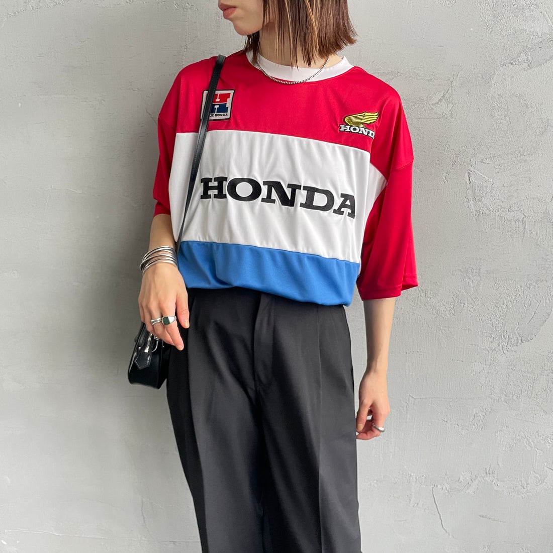 ホンダＴシャツ HONDA × JEANSFACTORY [ホンダ × ジーンズファクトリー] レーシングT