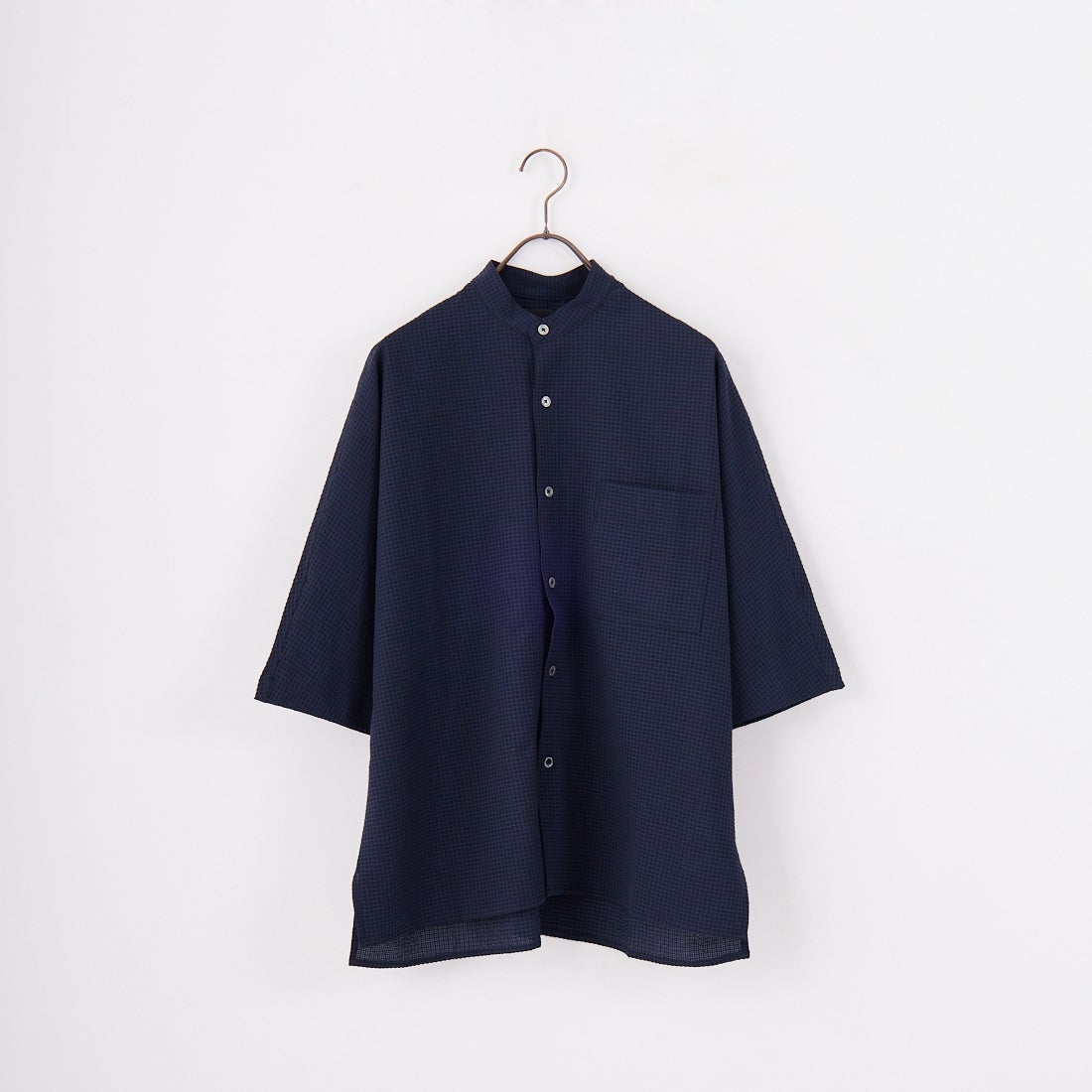 SLICK [スリック] ドットエアーシアサッカー ドルマンスリーブシャツ [5220112] 210 NAVY