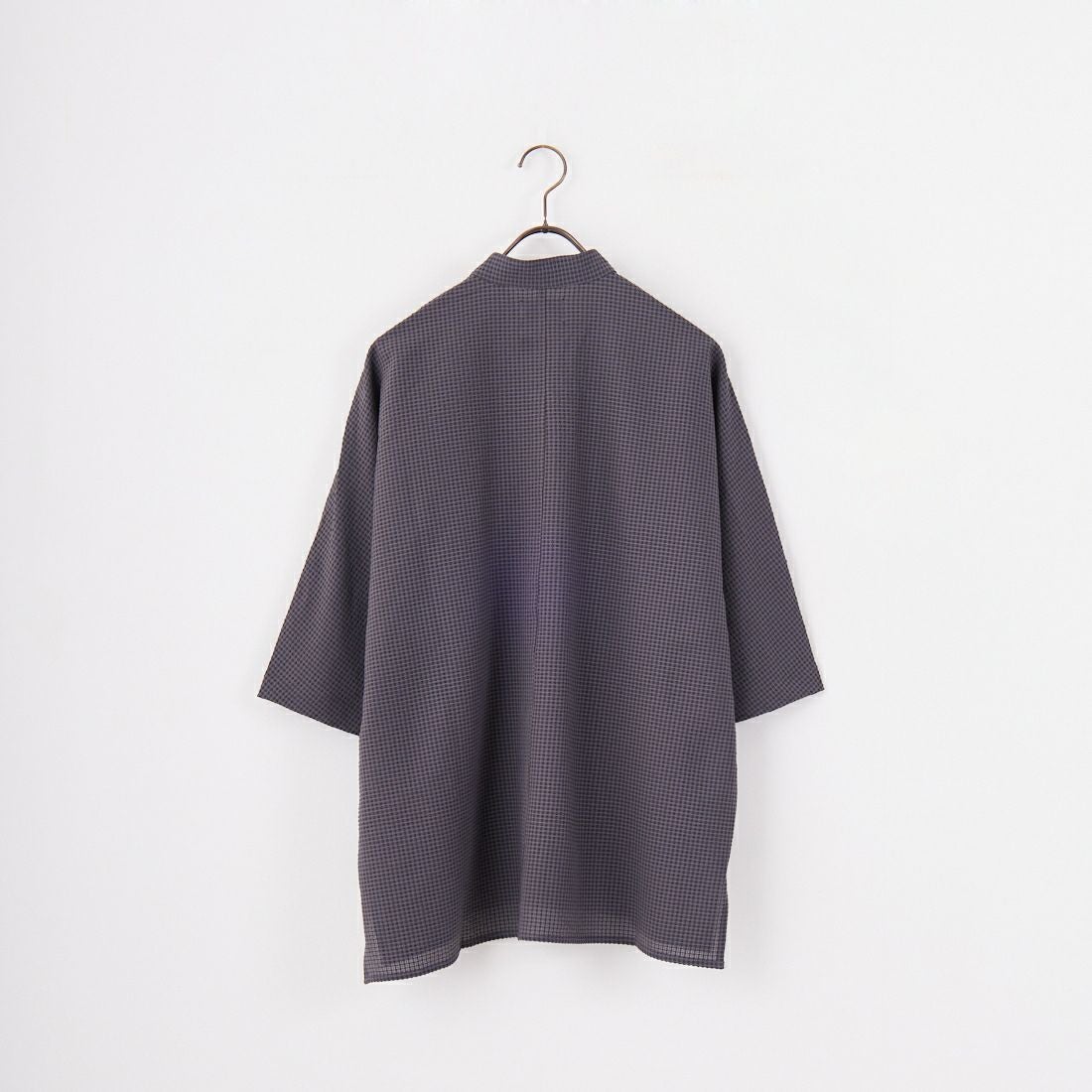 SLICK [スリック] ドットエアーシアサッカー ドルマンスリーブシャツ [5220112] 720 COAL B