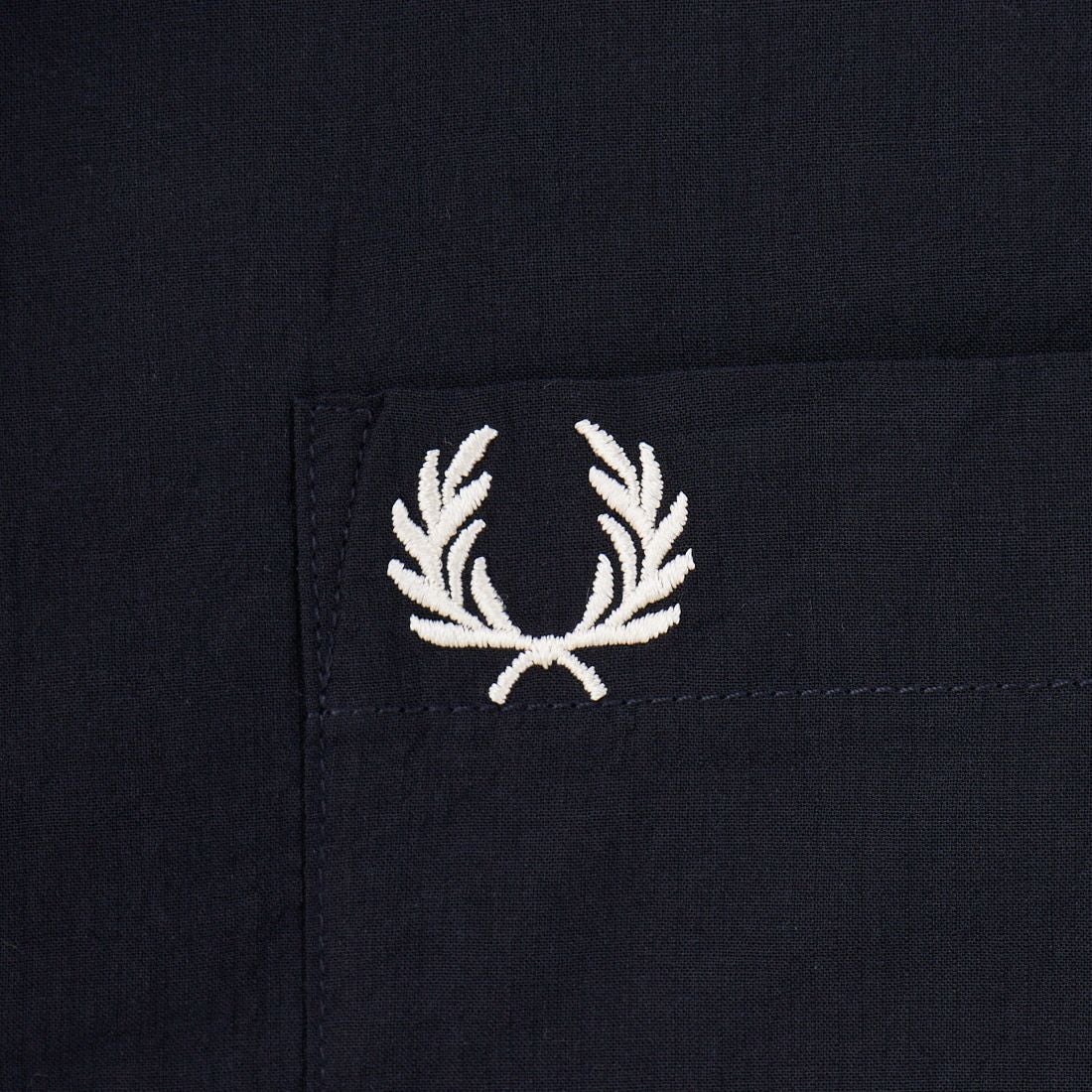 FRED PERFRED PERRY [フレッドペリー] クレープコットン ショートスリーブオープンカラーシャツ [M7762] X90 PUTTYRY [フレッドペリー] クレープコットン ショートスリーブオープンカラーシャツ [M7762] 795 NAVY