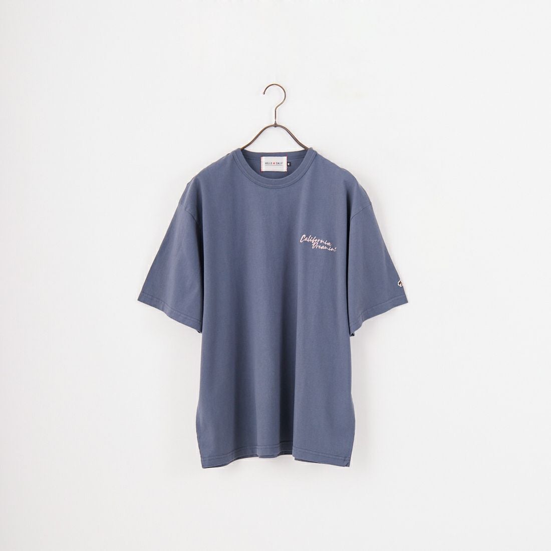 HELLO CALIF [ハローカリフ] 7.1oz天竺プリントTシャツ [HC-252-040] E BL LGRY