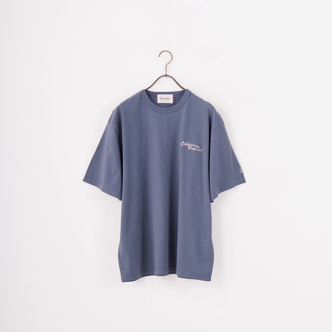 HELLO CALIF [ハローカリフ] 7.1oz天竺プリントTシャツ [HC-252-040] E BL LGRY