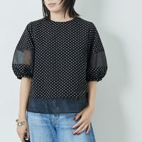 03 ﾄﾞｯﾄ&&モデル身長：167cm 着用サイズ：F&&