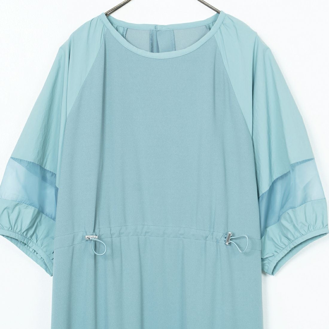 Jf Ready Made [ジェイエフレディメイド] ドローコード付きシアーワンピース [8556706-02] 72 ｸﾞﾘｰﾝ