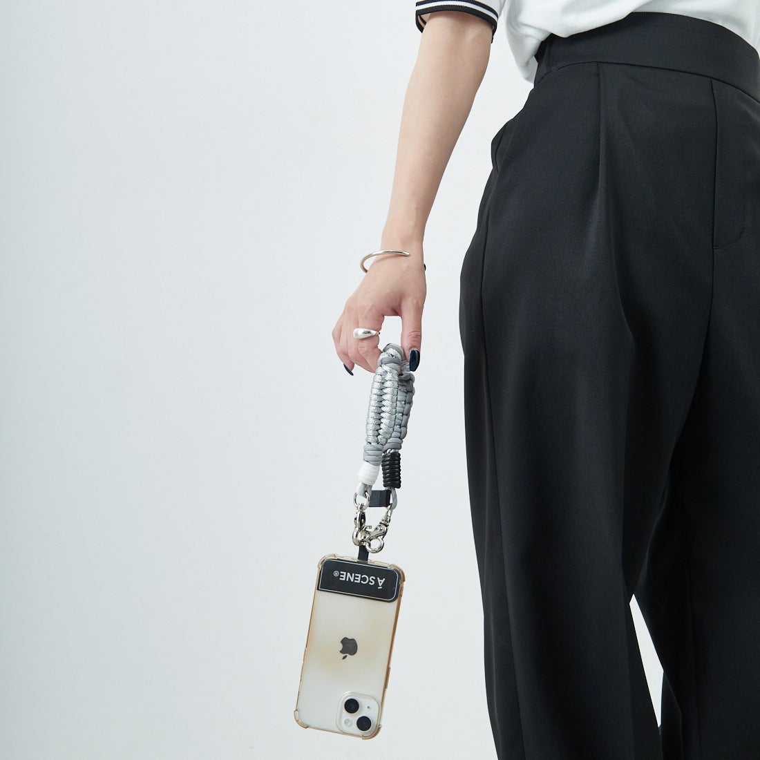 A SCENE [エーシーン] デザインパラコードストラップ [AS03-003] SILVER