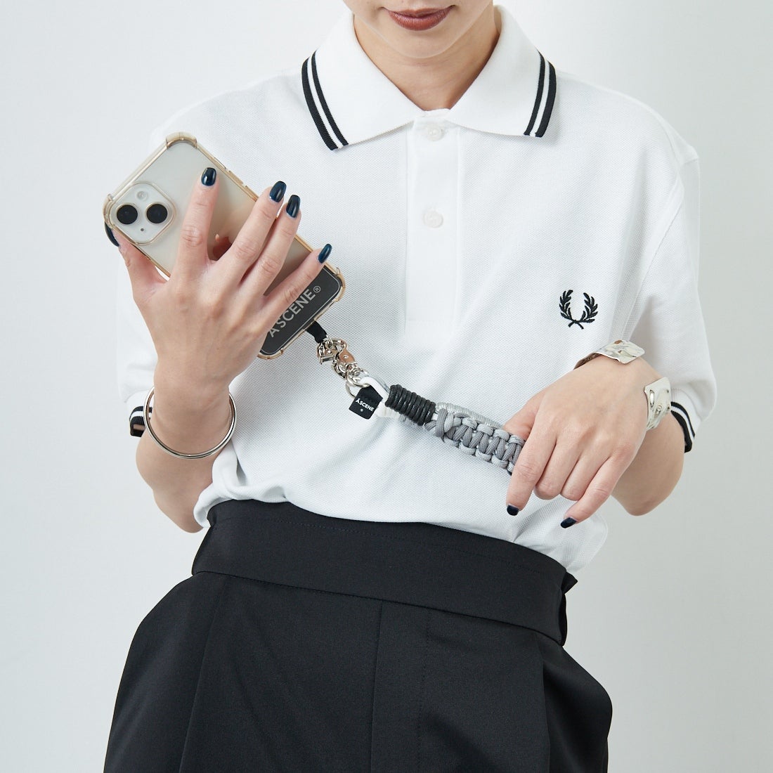 A SCENE [エーシーン] デザインパラコードストラップ [AS03-003] SILVER