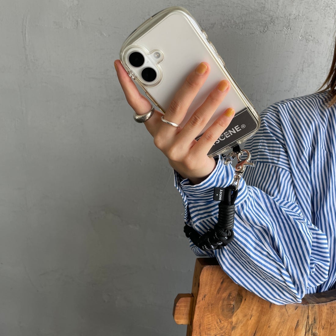 A SCENE [エーシーン] デザインパラコードストラップ [AS03-003] BLACK