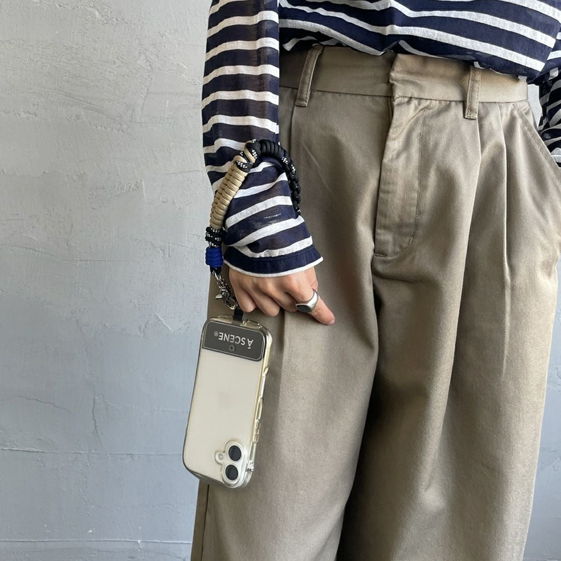 A SCENE [エーシーン] デザインパラコードストラップ [AS03-003] BLU/BLK