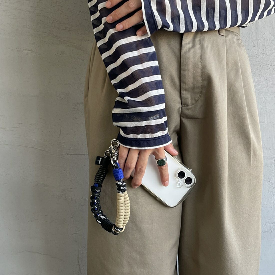 A SCENE [エーシーン] デザインパラコードストラップ [AS03-003] BLU/BLK