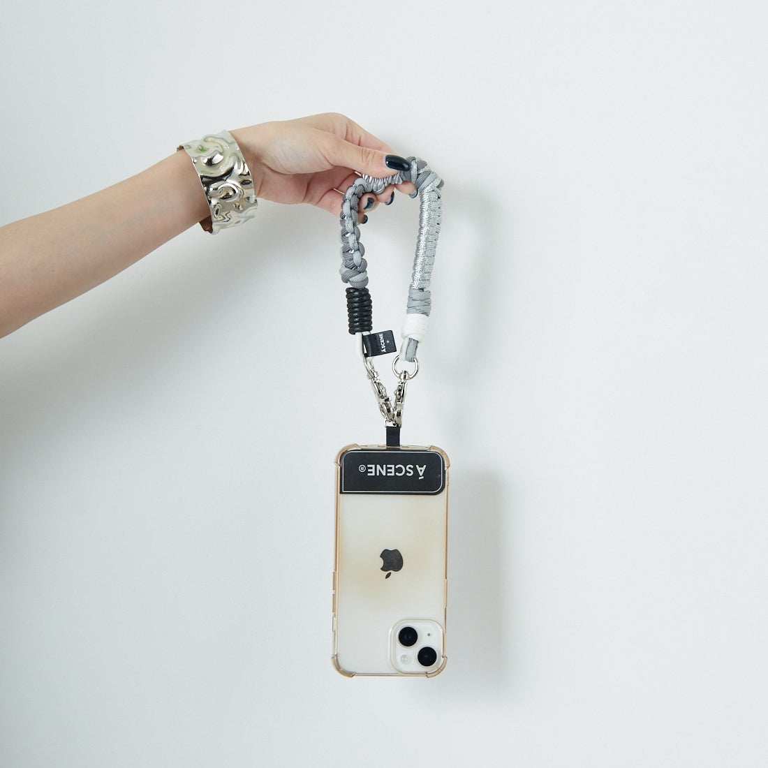 A SCENE [エーシーン] デザインパラコードストラップ [AS03-003] SILVER