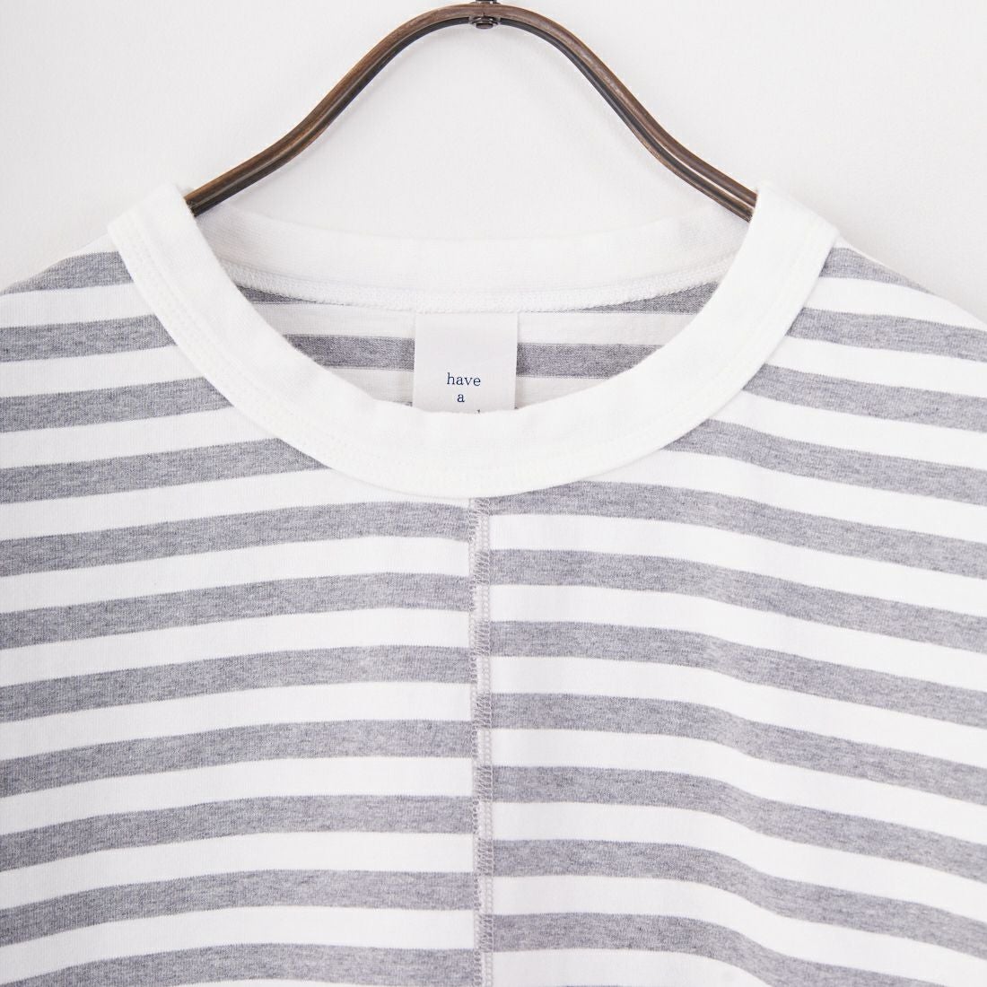 have a good day [ハブアグッドデイ] ショートスリーブボーダーTシャツ [HGD-375] WHITE/GRAY